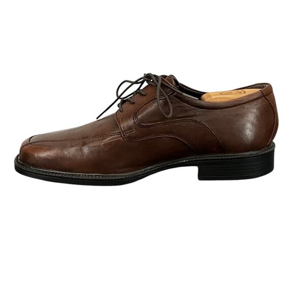 Bostonian Brown Leather Lace Up Dressy Derby Oxford Shoe Men 8M - Picture 3 of 11